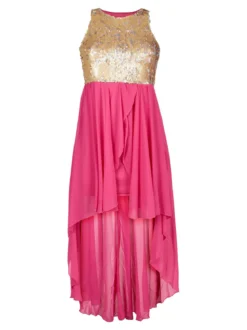 Solada Vestito lungo sul retro con paillettes