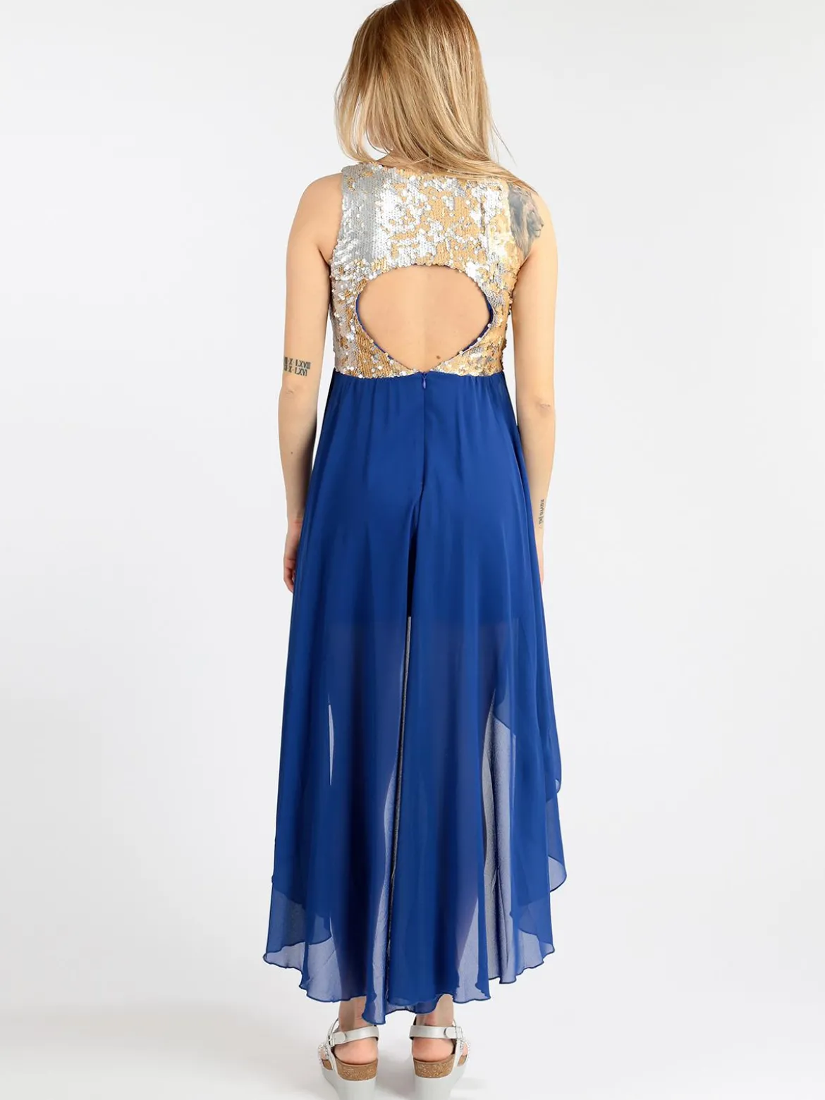 Solada Vestito smanicato con paillettes