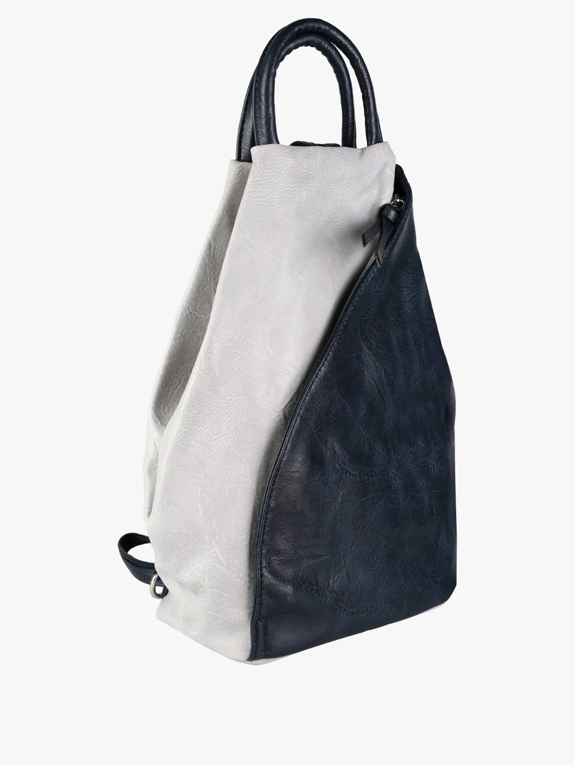 Solada Zaino da donna in ecopelle bicolore - blu scuro