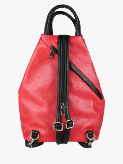 Solada Zaino da donna in ecopelle - rosso
