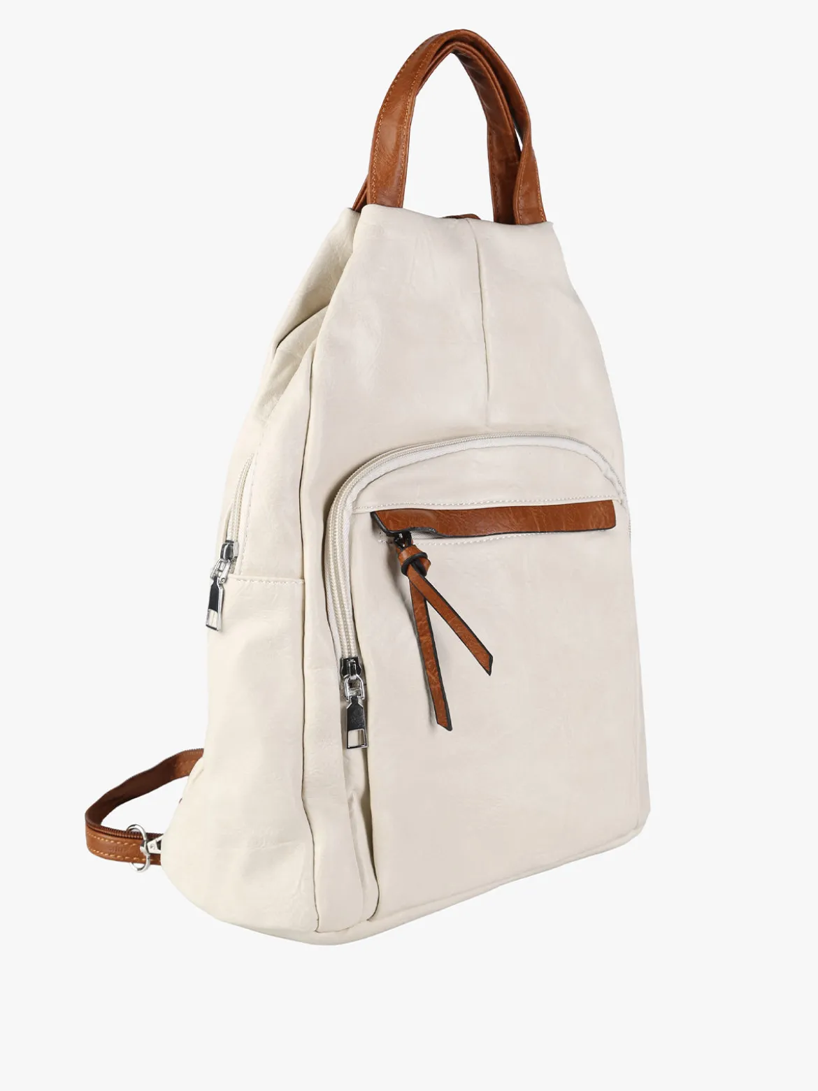 Solada Zaino in ecopelle da donna - beige