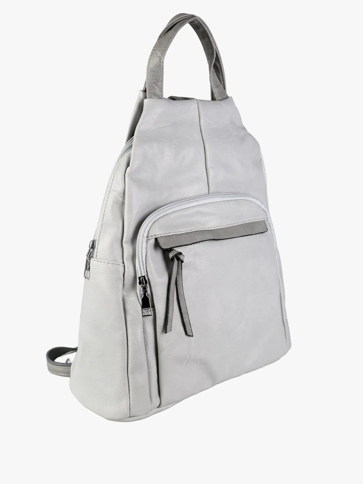 Solada Zaino in ecopelle da donna - grigio chiaro