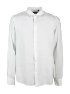 S.O.S Store Of Shirt Camicia in lino da uomo a maniche lunghe