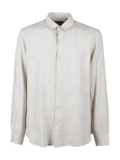 S.O.S Store Of Shirt Camicia in lino da uomo a maniche lunghe