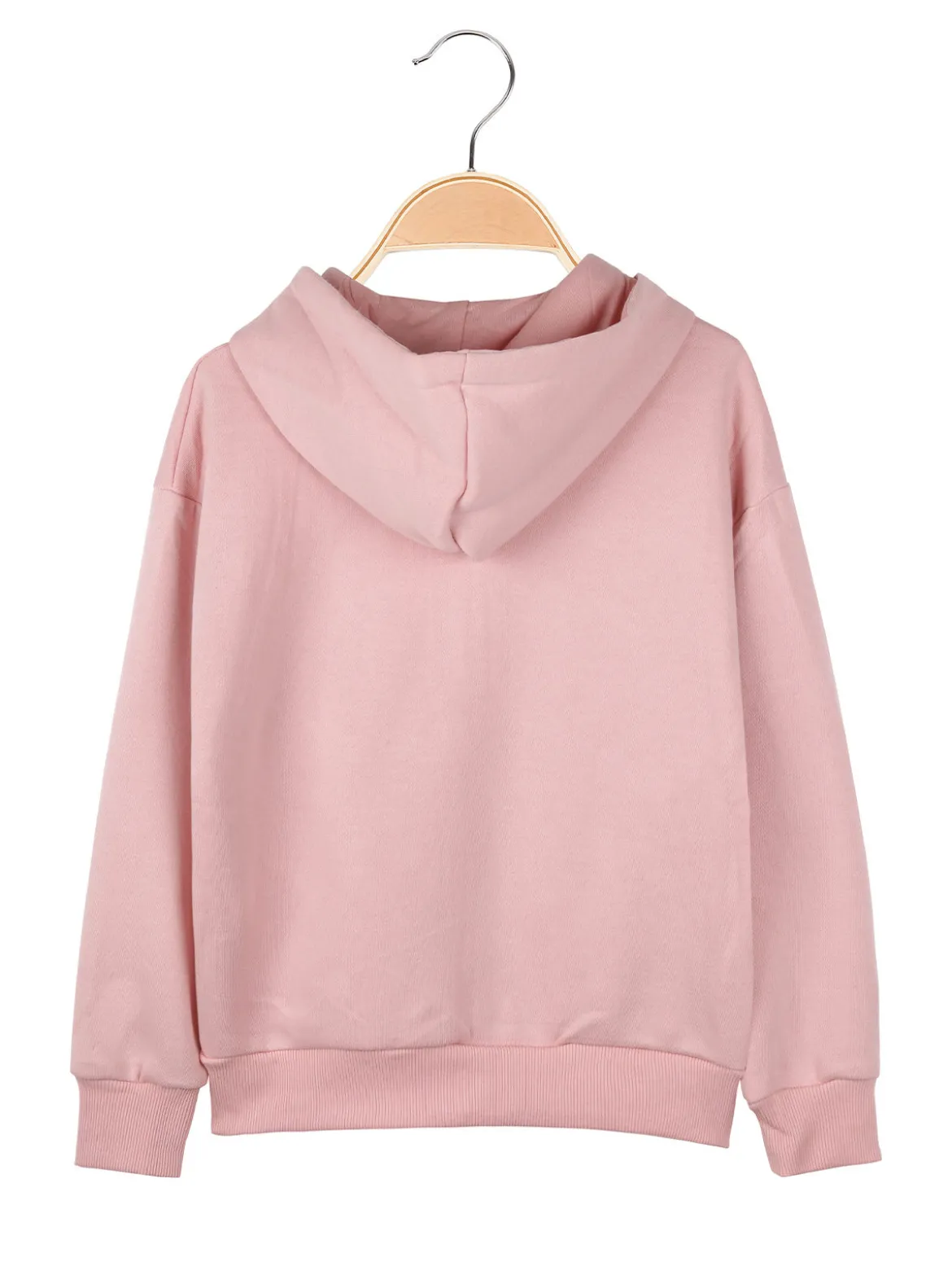 Street Porter Felpa da bambina con cappuccio e zip - rosa