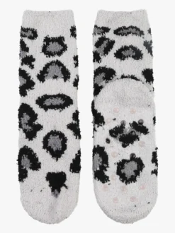 Stylosa Calze donna antiscivolo maculate - grigio chiaro