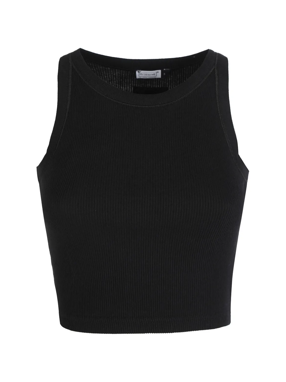 Sublyme Canotta cropped da donna a costine