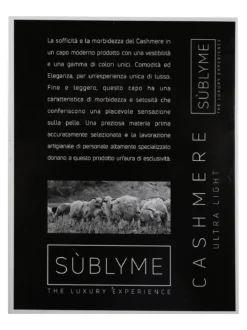 Sublyme Dolcevita donna manica lunga misto cashmere