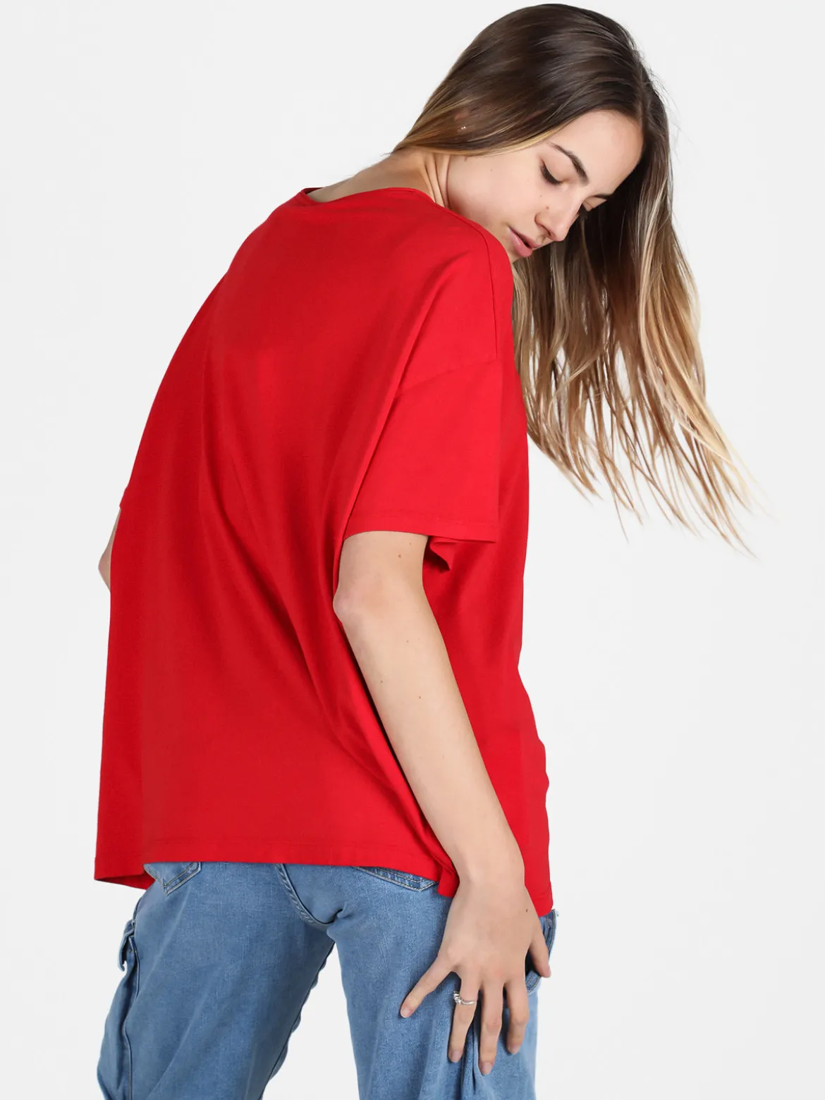 Sun Sun Maxi t-shirt donna oversize in cotone