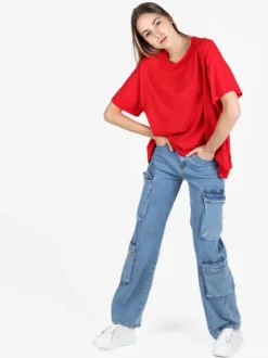 Sun Sun Maxi t-shirt donna oversize in cotone