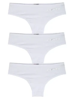 Superga Confezione da 3 slip donna - bianco