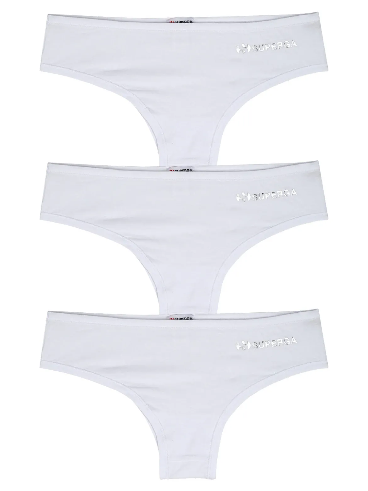 Superga Confezione da 3 slip donna - bianco