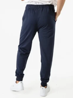Superga Pantaloni tuta da uomo in felpa con coulisse e polsini - blu scuro