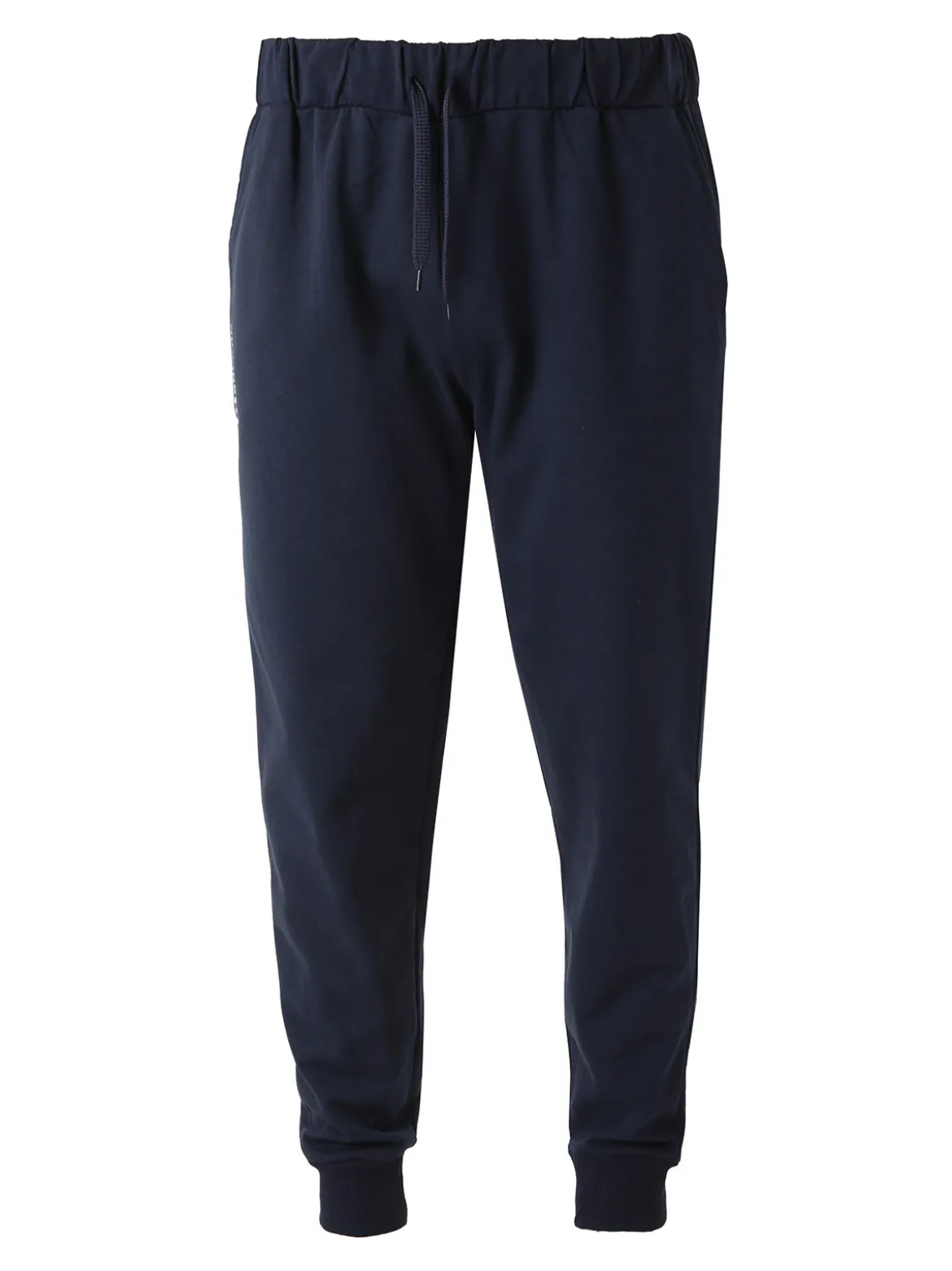 Superga Pantaloni tuta da uomo in felpa con coulisse e polsini - blu scuro
