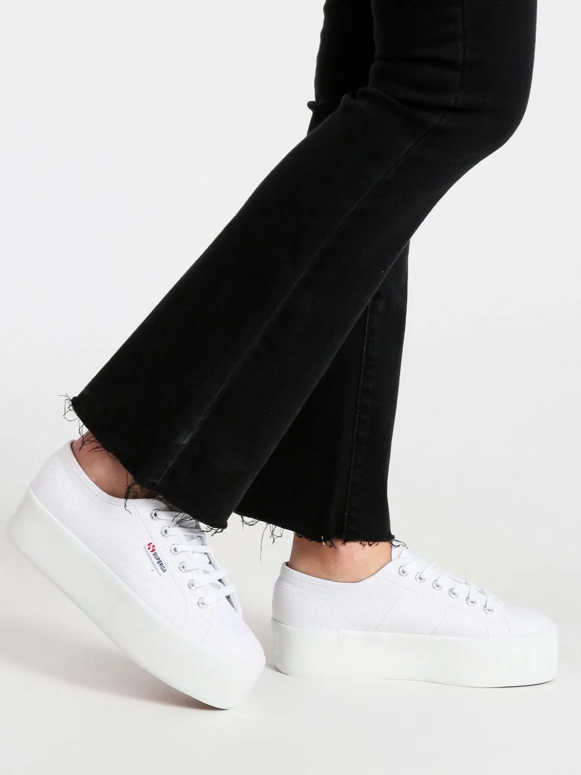 Superga Scarpe in tela donna 2790 SHINY PRINTED PLATFORM