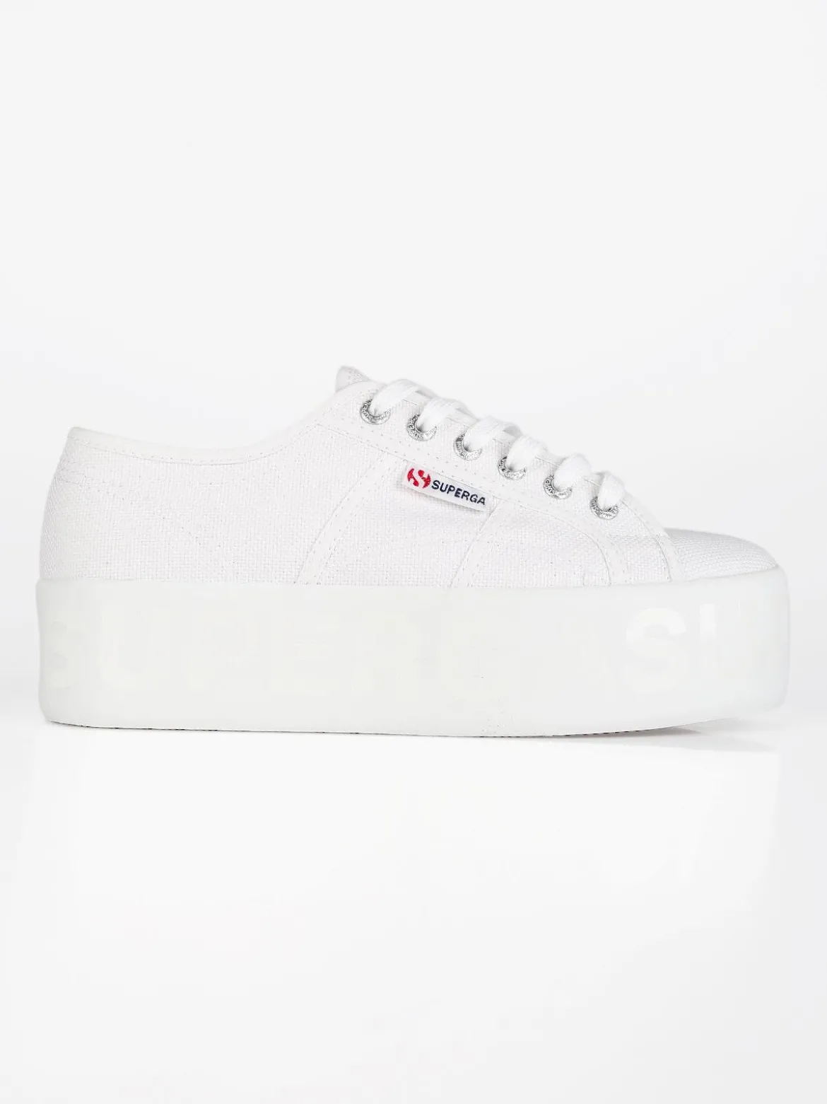 Superga Scarpe in tela donna 2790 SHINY PRINTED PLATFORM