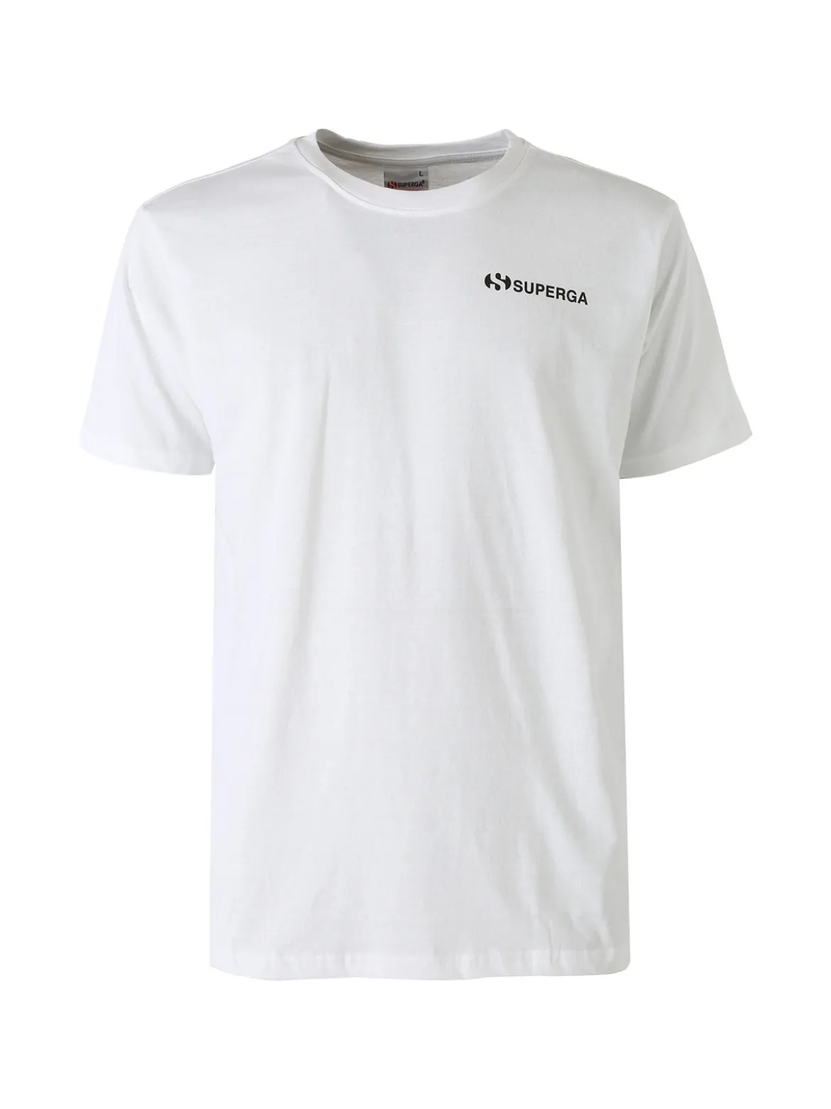 Superga T-shirt da uomo in cotone con logo - bianco
