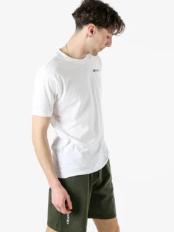 Superga T-shirt da uomo in cotone con logo - bianco