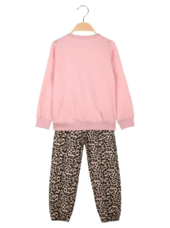 Sweet Junior Completo 2 pezzi animalier da bambina - rosa