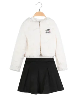 Sweet Junior Completo 3 pezzi da bambina con giacca e gonna