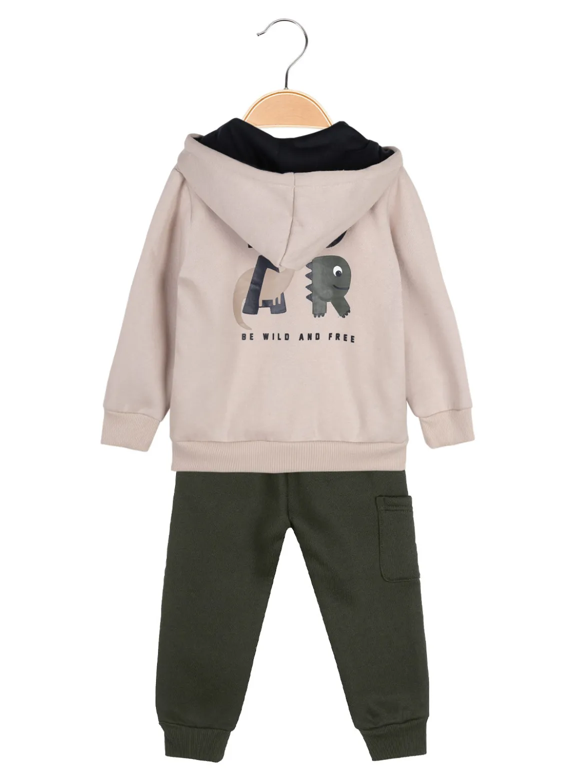 Sweet Junior Completo 3 pezzi da neonato con cappuccio e zip