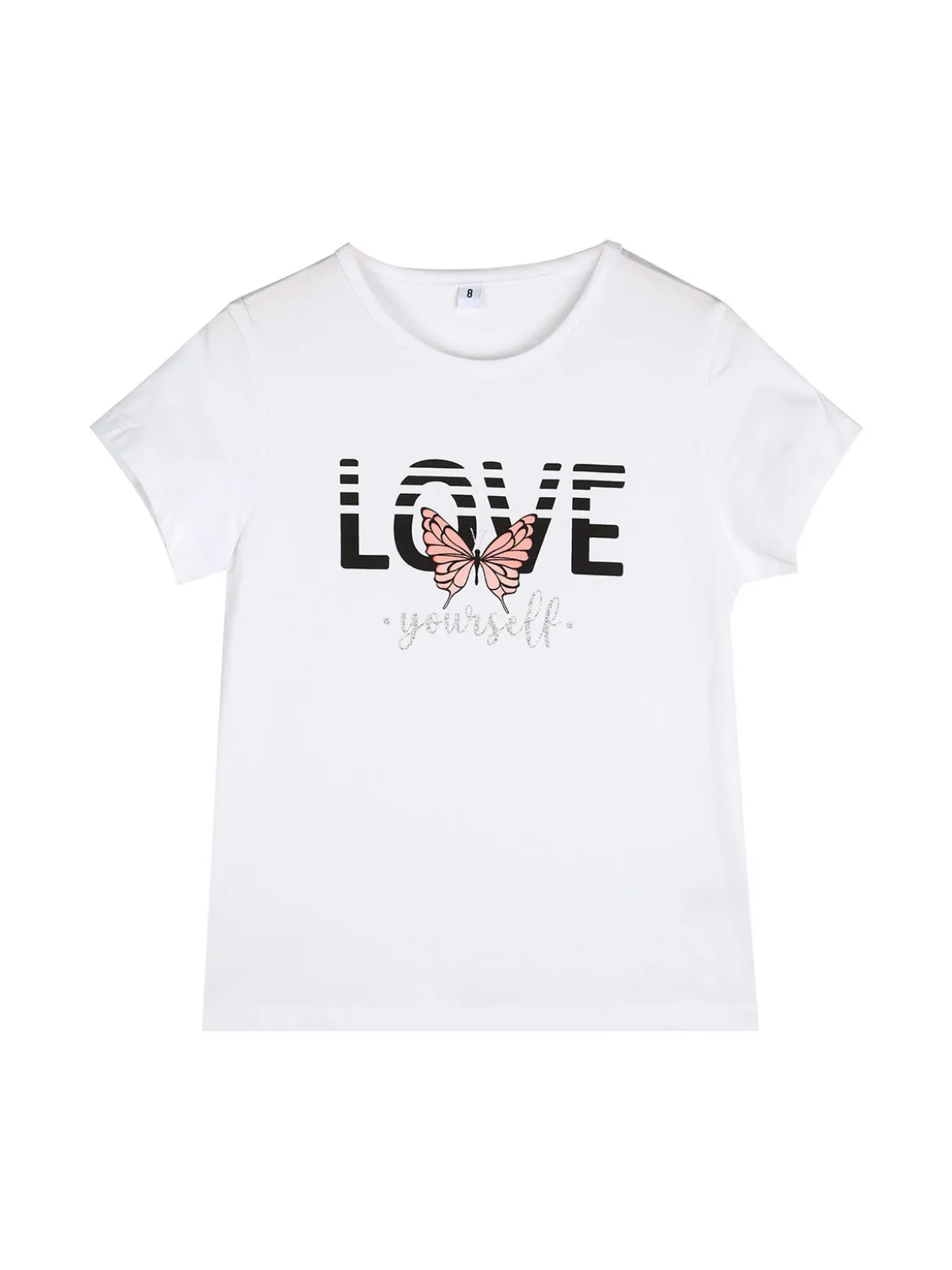 Sweet Junior Completo tuta 3 pezzi da bambina con farfalle di strass cappuccio e zip - corallo