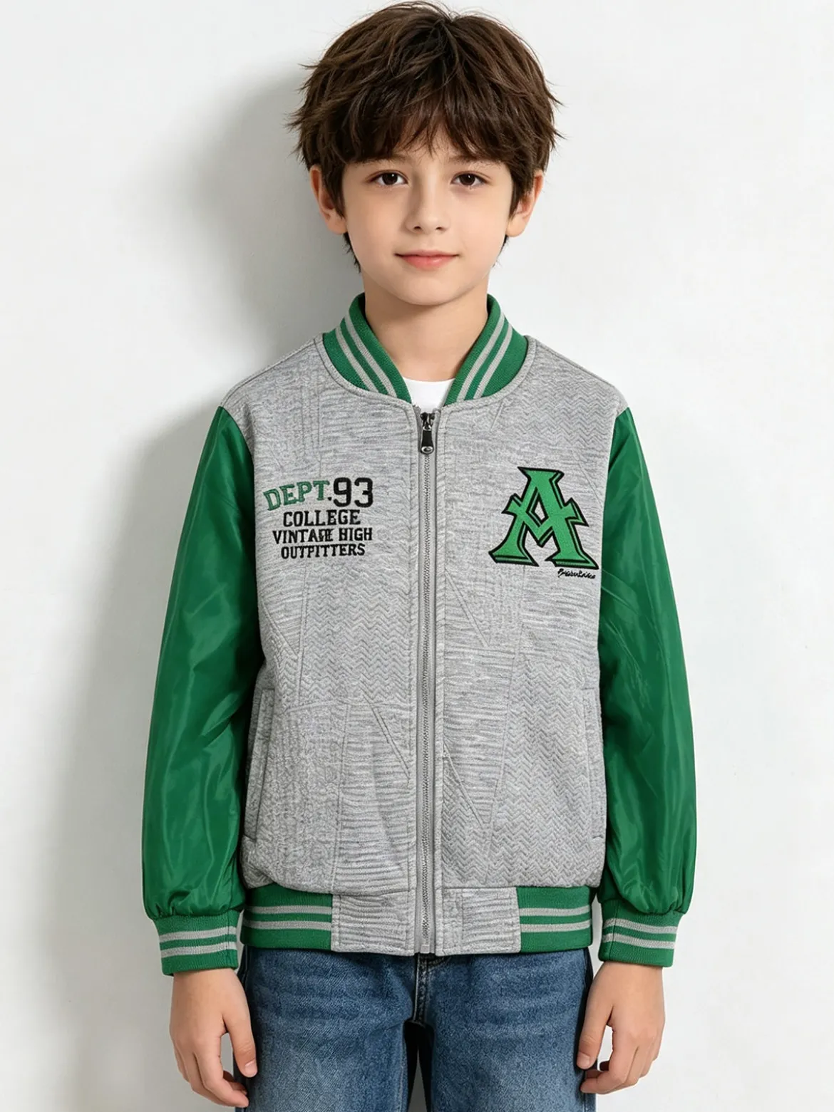 Sweet Junior Giubbino baseball da bambino con zip
