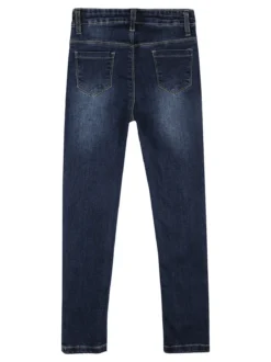 Sweet Junior Jeans skinny da bambina con cuori di peluche e strass - jeans
