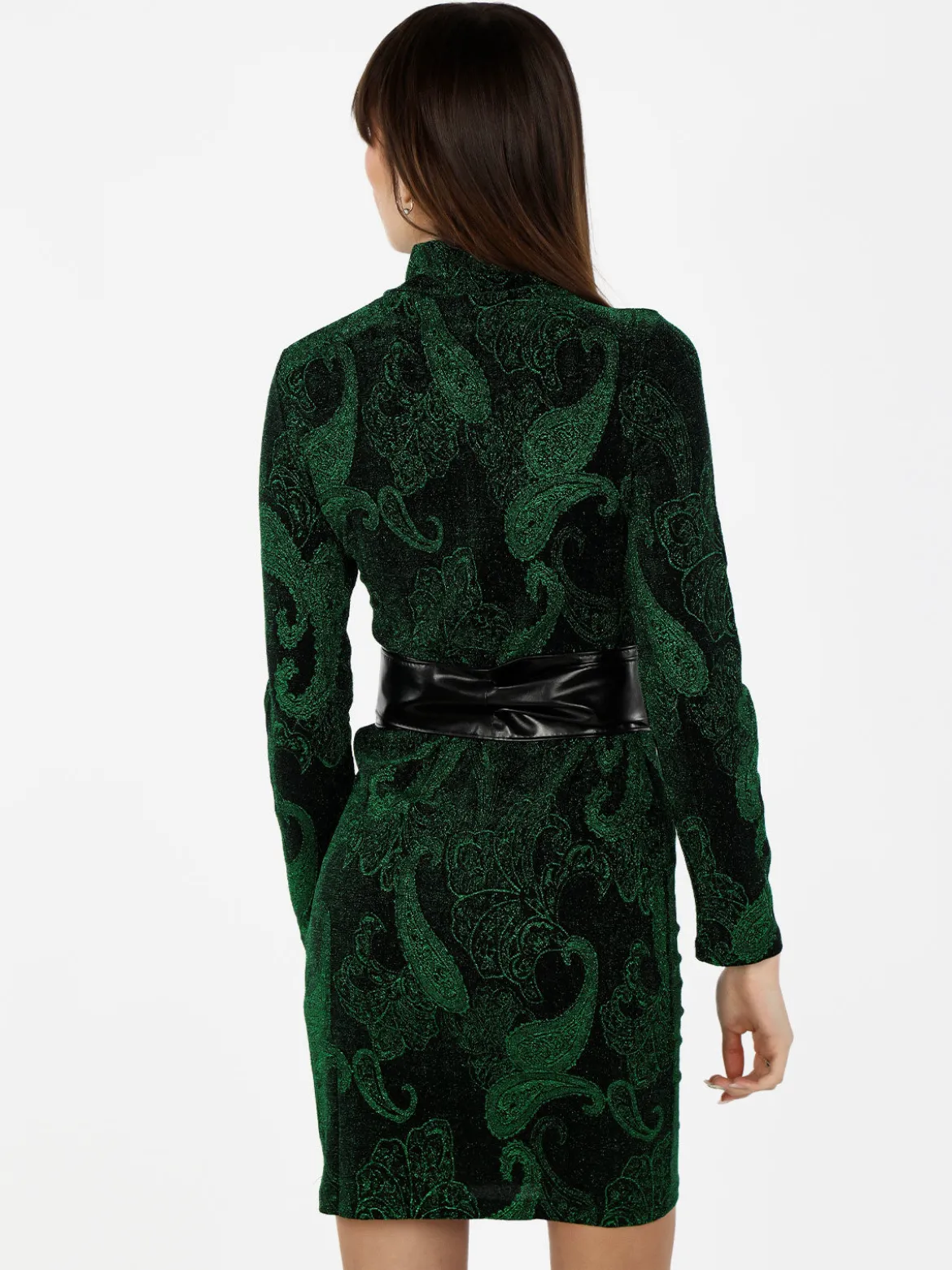 Sweet Miss Abito donna accollato con lurex