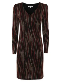 Sweet Miss Abito donna a scollo a V con lurex