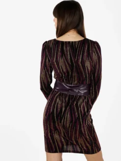 Sweet Miss Abito donna a scollo a V con lurex