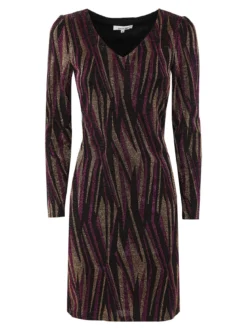 Sweet Miss Abito donna a scollo a V con lurex