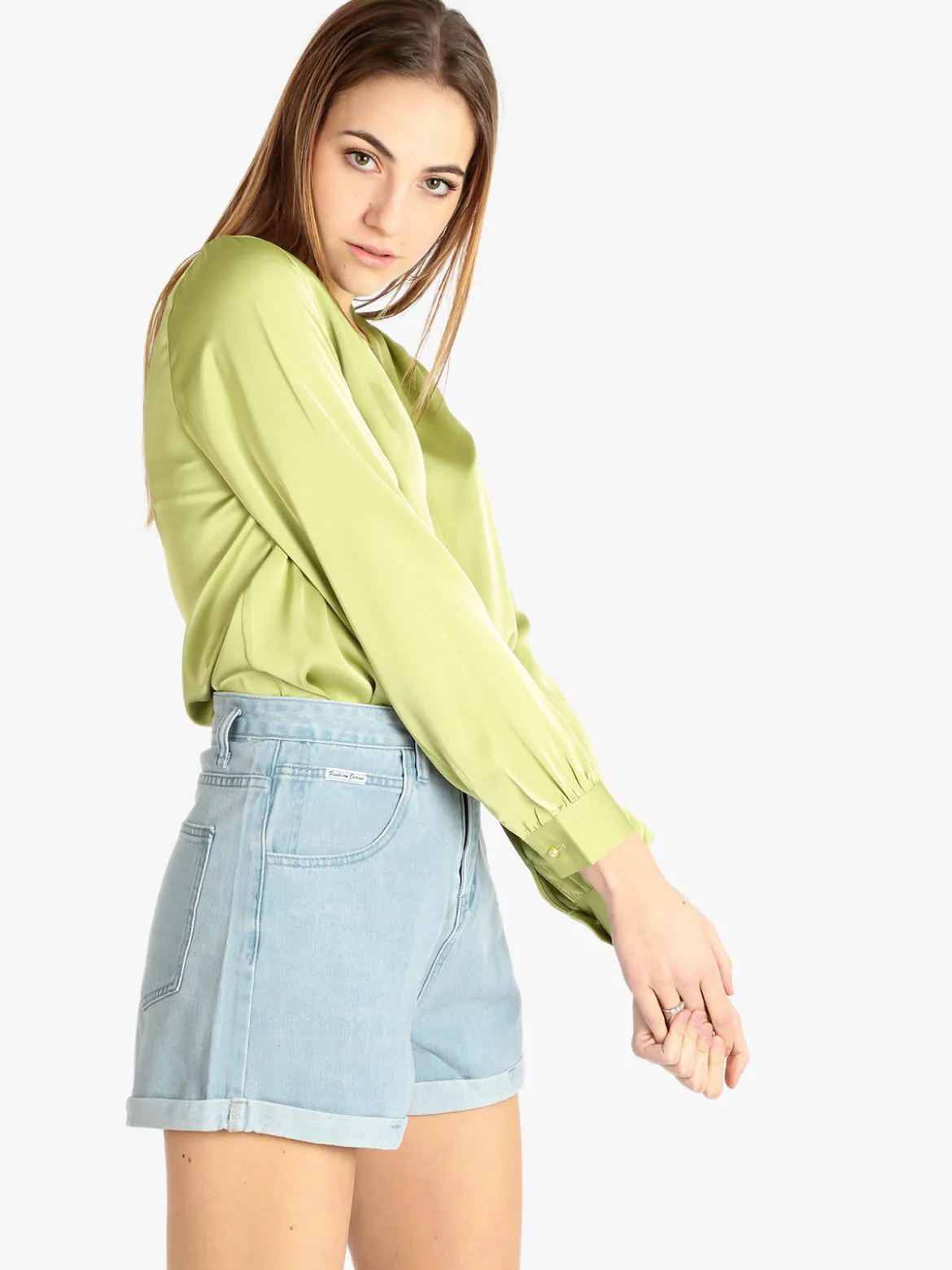 Sweet Miss Blusa elegante donna in raso