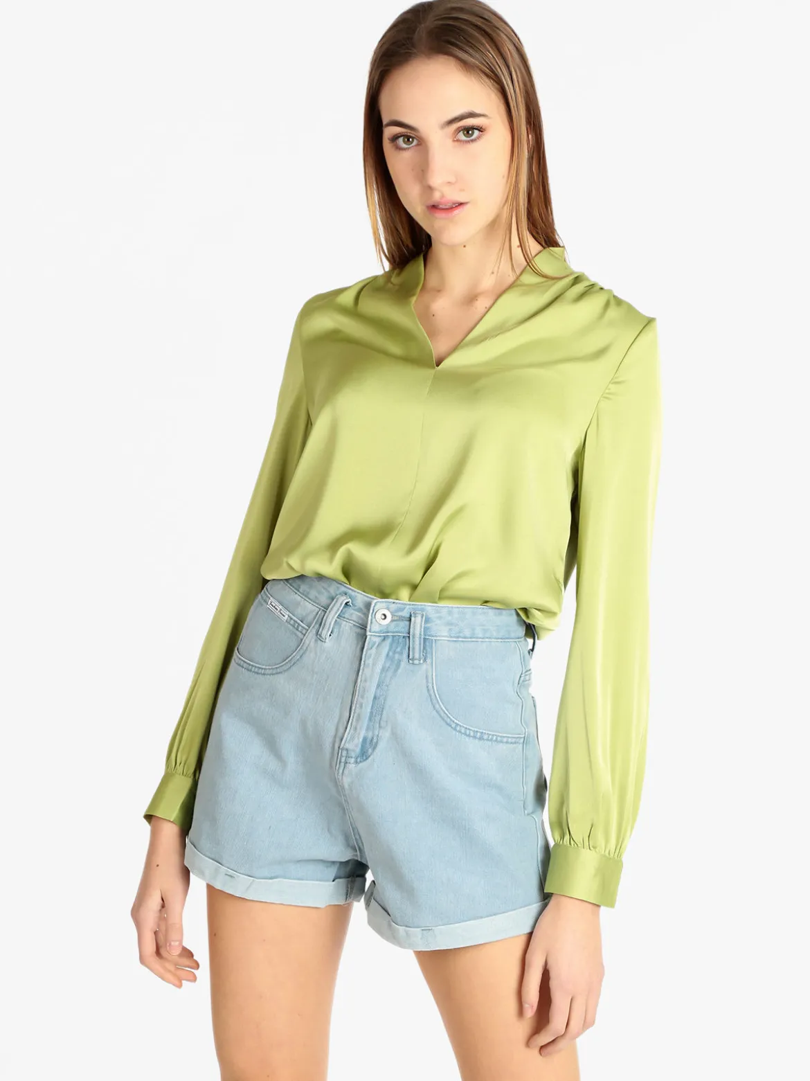 Sweet Miss Blusa elegante donna in raso