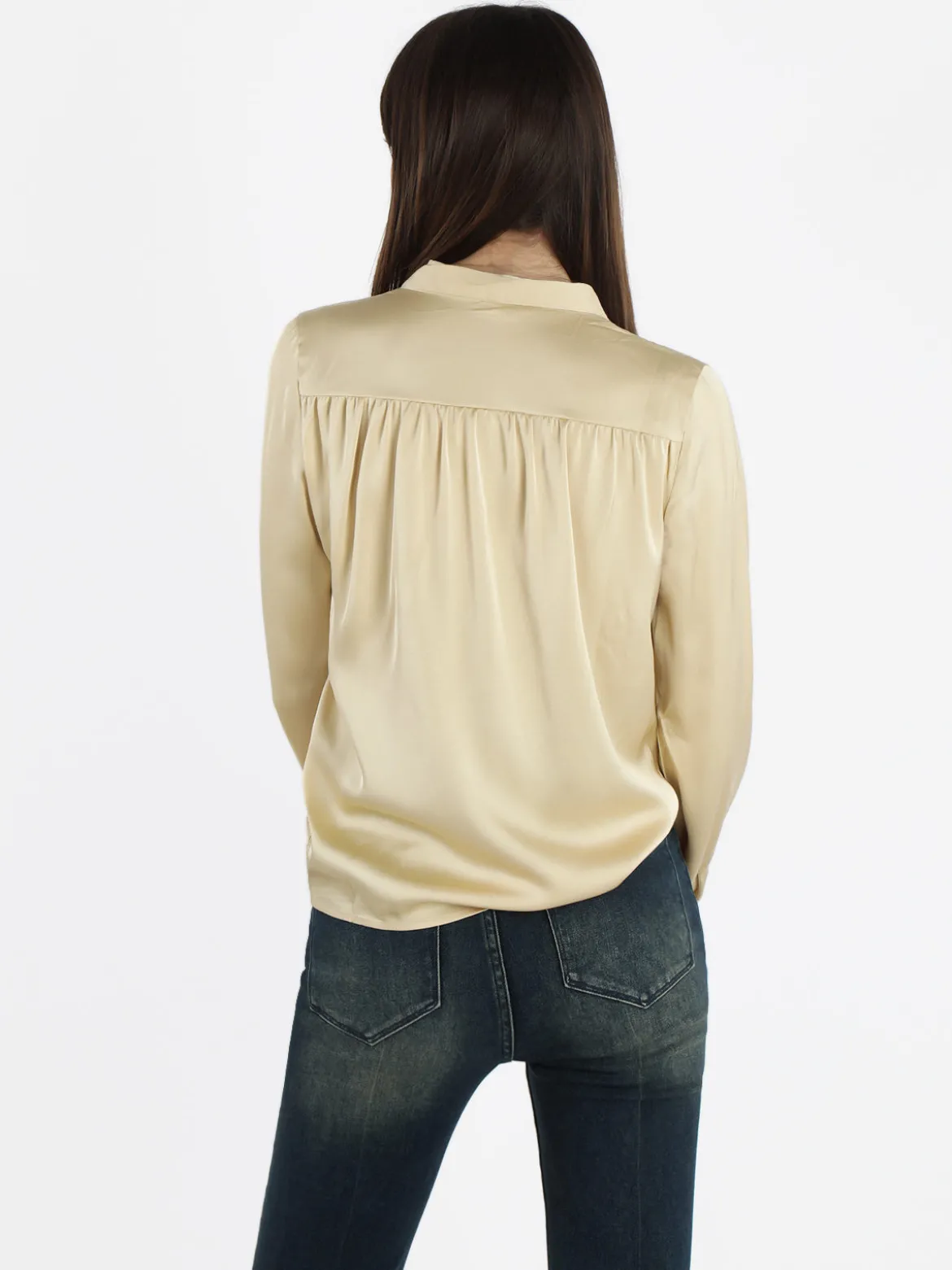Sweet Miss Camicetta donna effetto raso con cravattino
