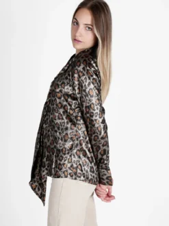Sweet Miss Camicia donna maculata a maniche lunghe