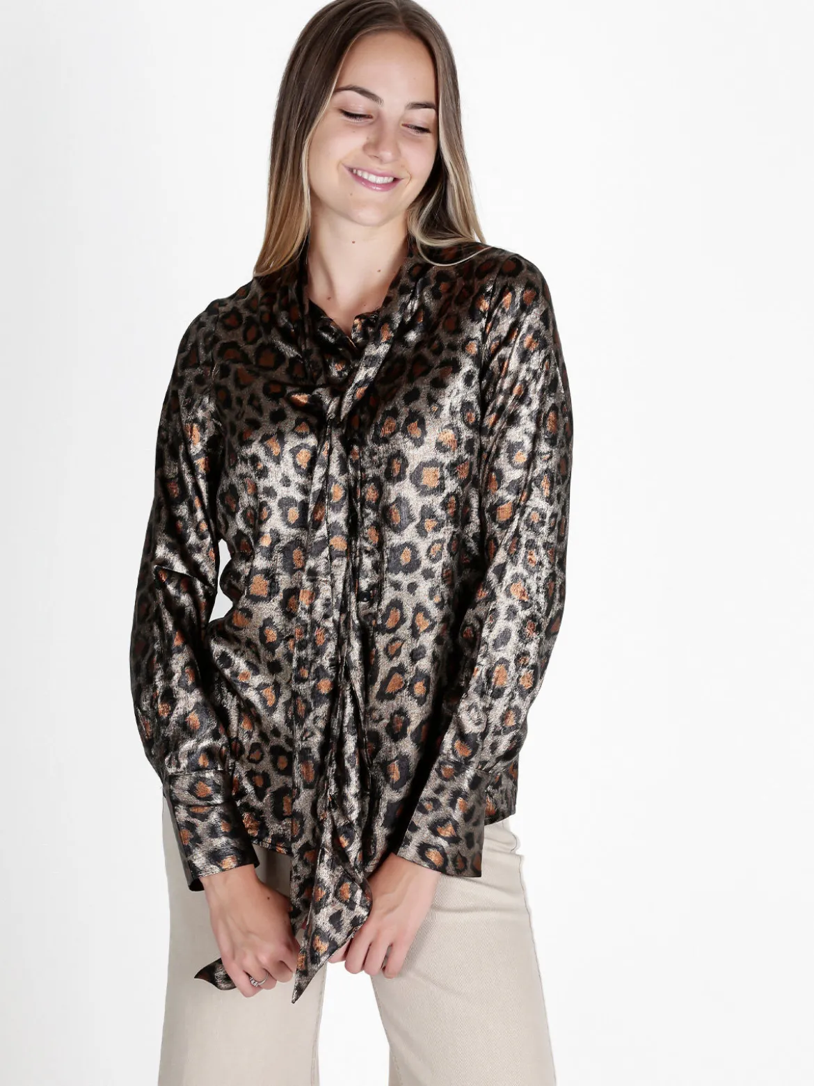 Sweet Miss Camicia donna maculata a maniche lunghe