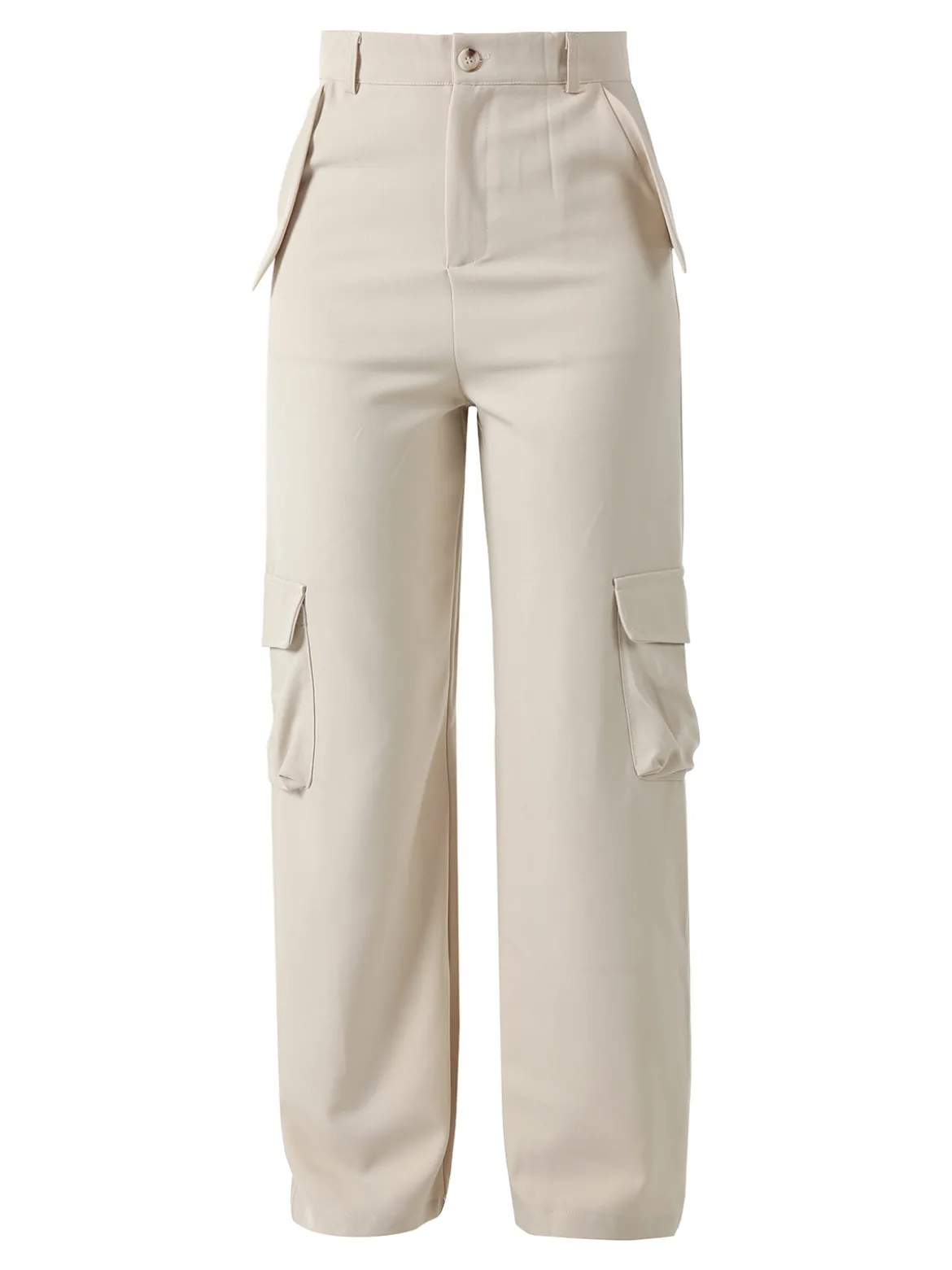 Sweet Miss Pantaloni donna a palazzo con tasconi laterali - beige