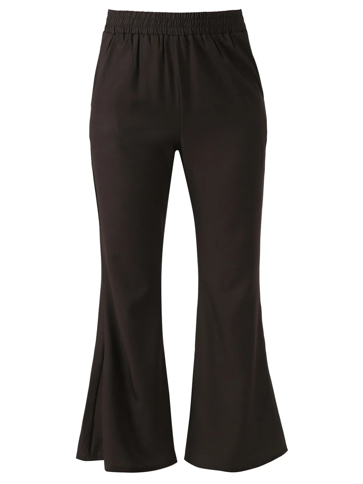 Sweet Miss Pantaloni donna cropped con finale largo - militare