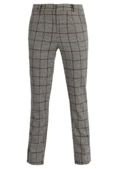 Sweet Miss Pantaloni pied de poule a gamba dritta