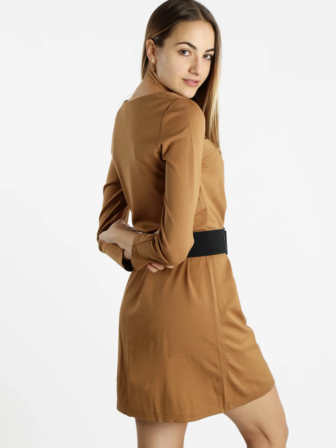 Sweet Miss Vestito da donna a maniche lunghe in tinta unita
