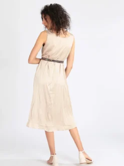 Sweet Miss Vestito donna smanicato effetto seta