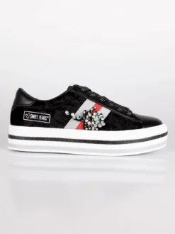 Sweet Years Sneakers nere in velluto