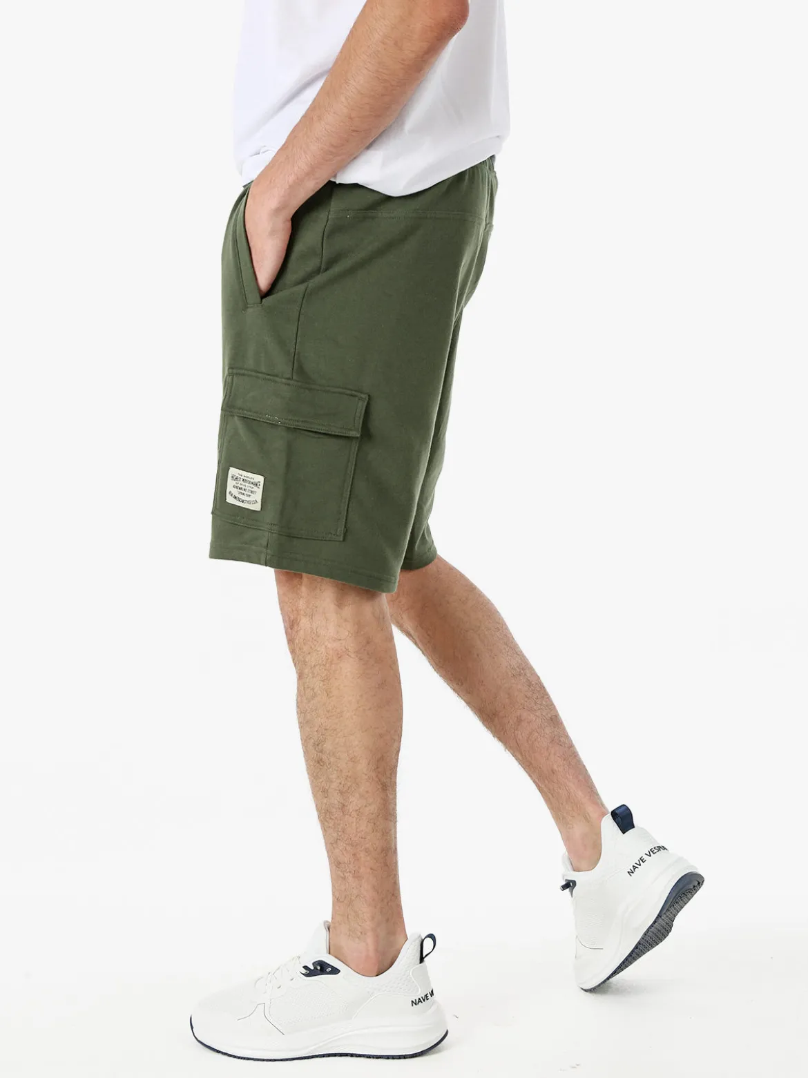The People Rep Bermuda cargo da uomo con coulisse - militare