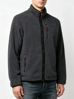 The People Rep Felpa invernale da uomo in sherpa con zip intera