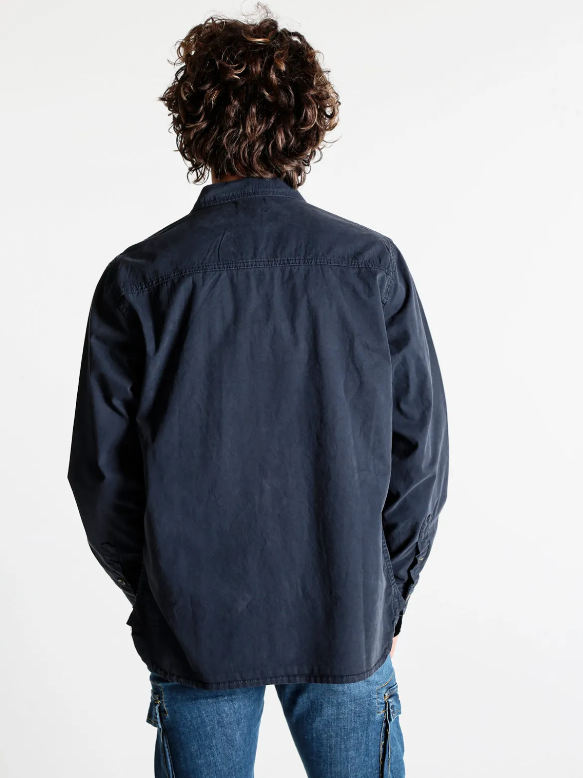 The People Rep Giacca camicia casual da uomo in cotone con bottoni