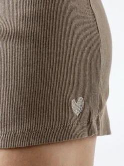 The People Rep Shorts sportivi da donna a costine con coulisse - taupe