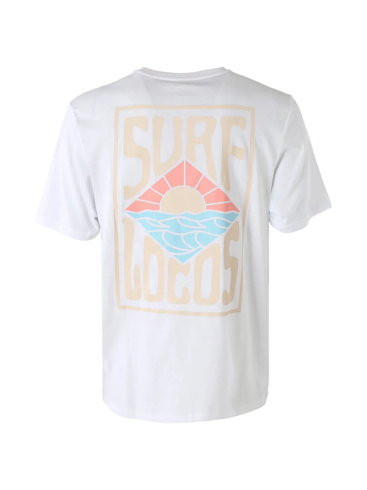 The People Rep T-shirt da uomo in cotone con stampa davanti e dietro - bianco