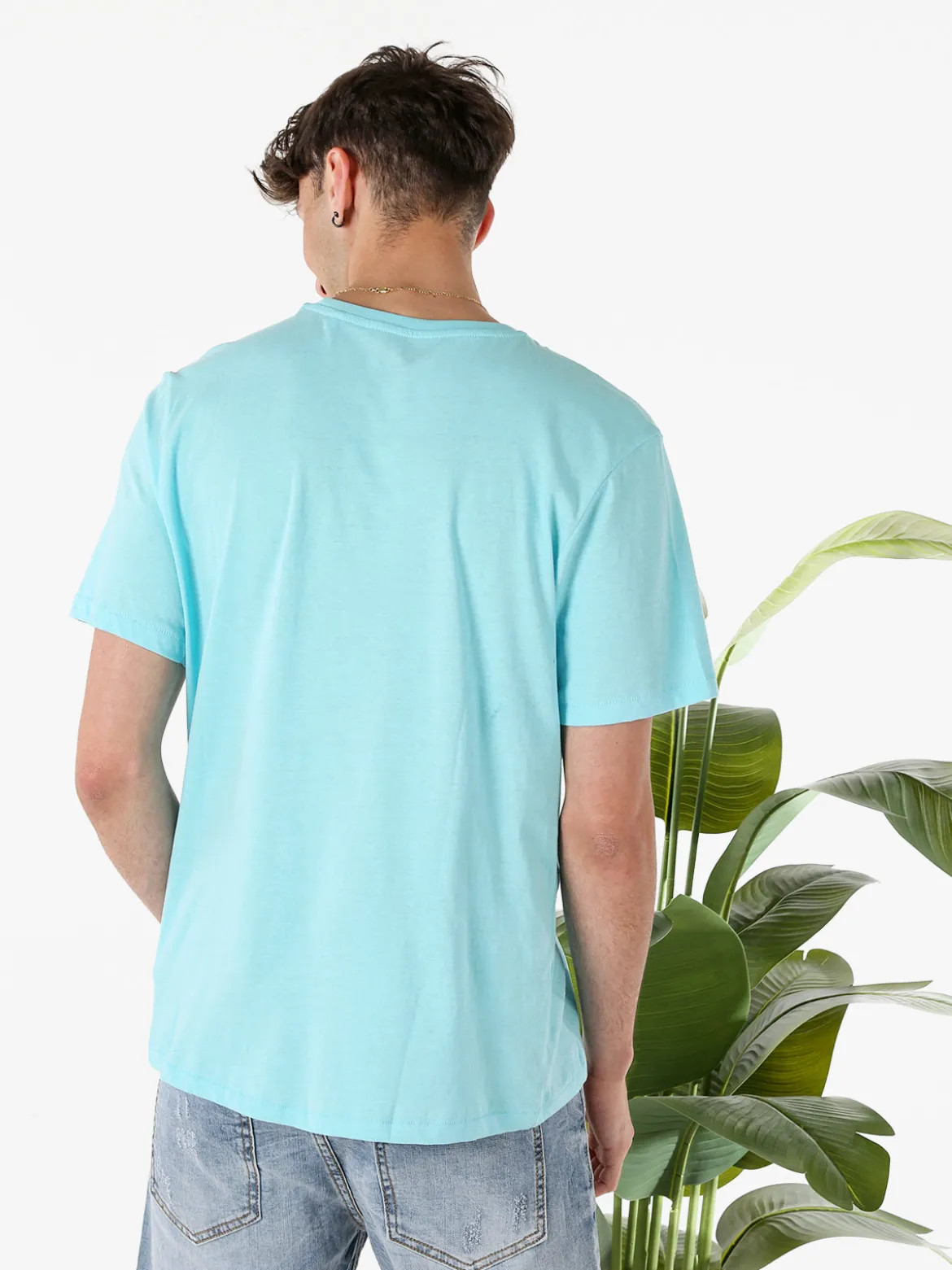 The People Rep T-shirt da uomo in cotone con stampa divertente - azzurro