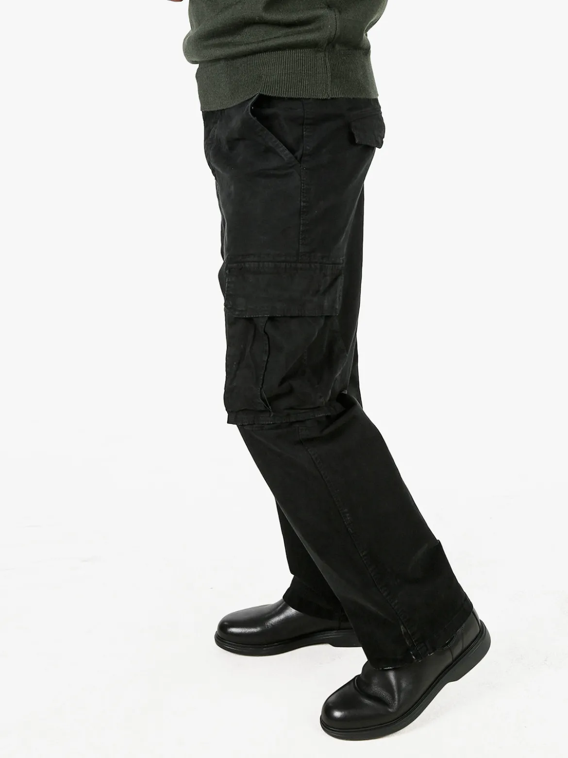 Tmk Pantaloni cargo baggy da uomo - nero